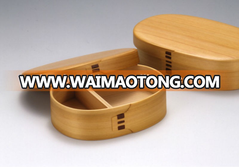 wooden lunch sushi bento box